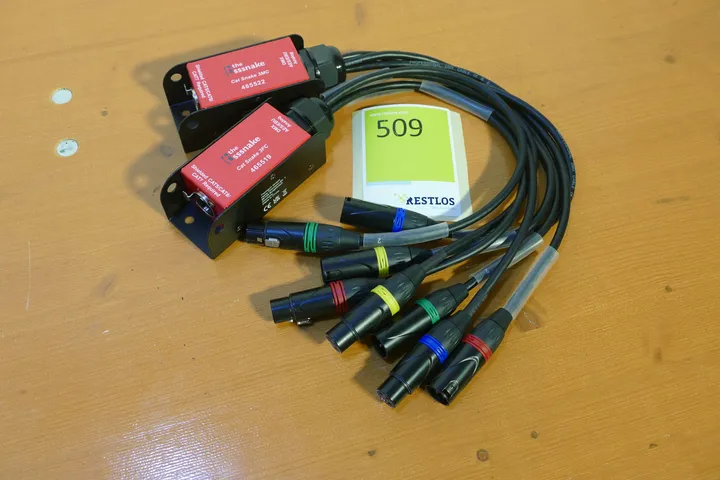 Set Cat Snake Male auf Female 4x XLR (DMX 3 Pol) over CAT